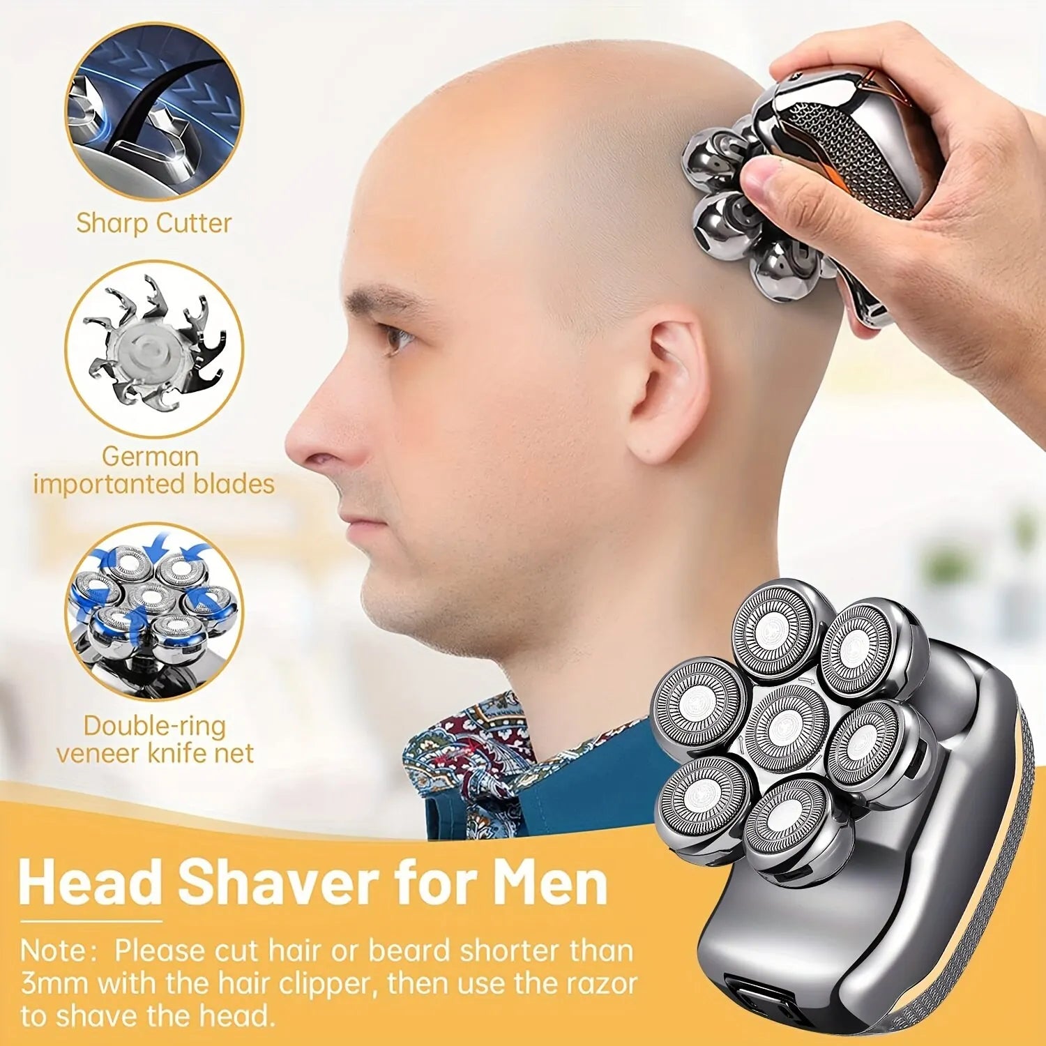iCoolDown™ Men's Rechargeable Cordless Shaver  6 In 1 - ICoolDown