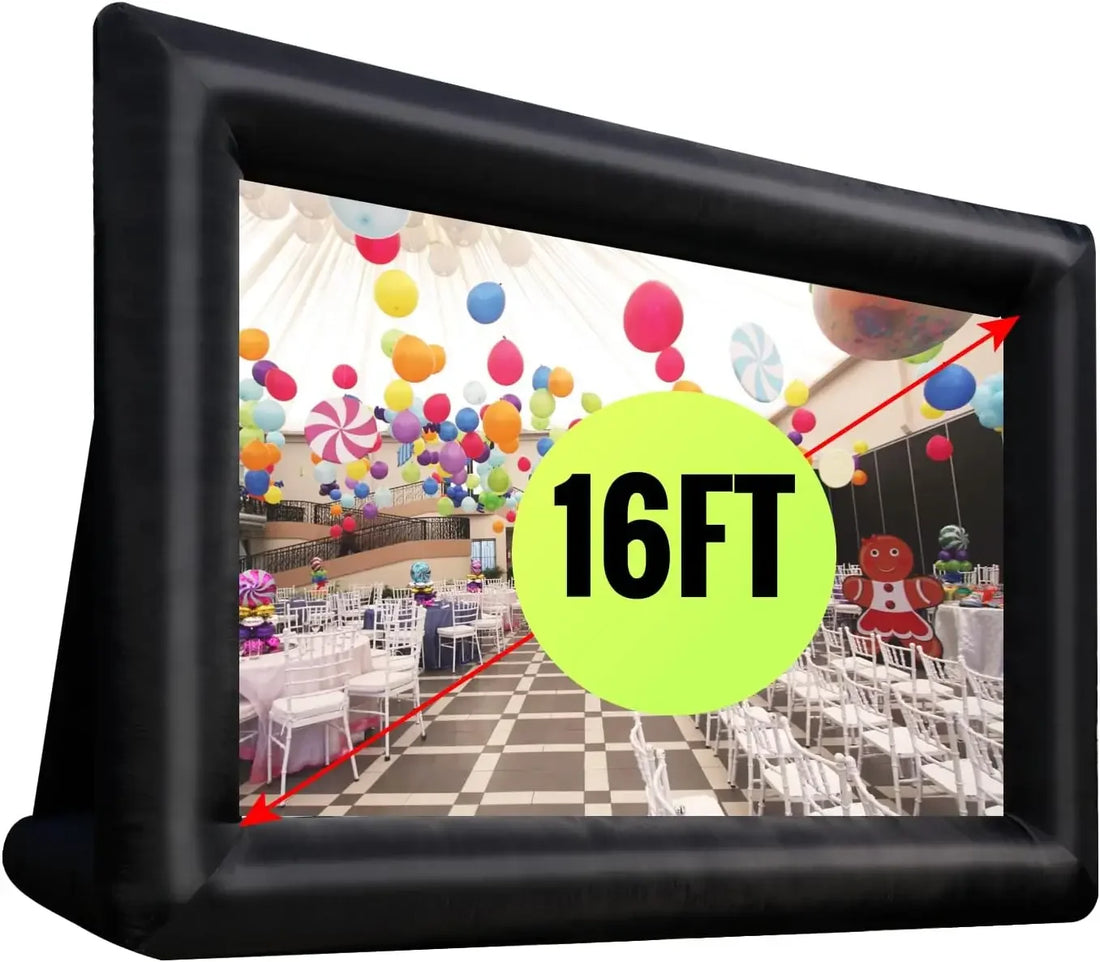 iCoolDown™ Portable Inflatable Projector Screen For Backyard - iCoolDown