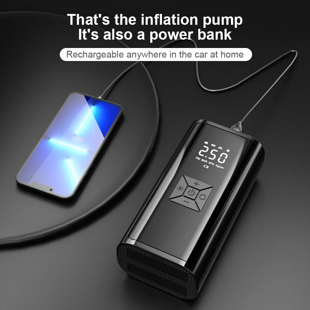 6000mAh Portable Car Air Compressor