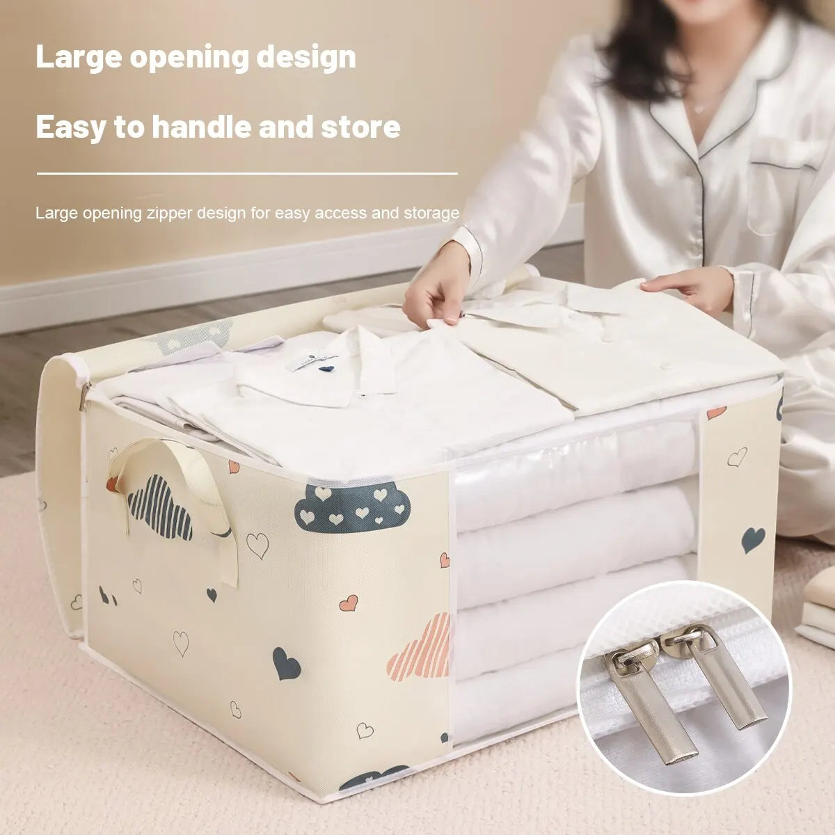 iCoolDown™ Large Capacity Clothes Storage Zipper Bag - ICoolDown