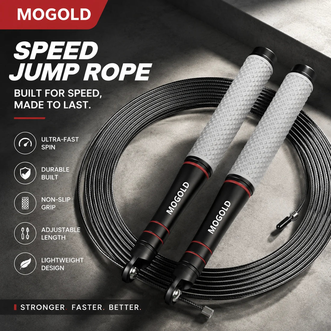 iCoolDown™ Adjustable Weighted Jump Rope