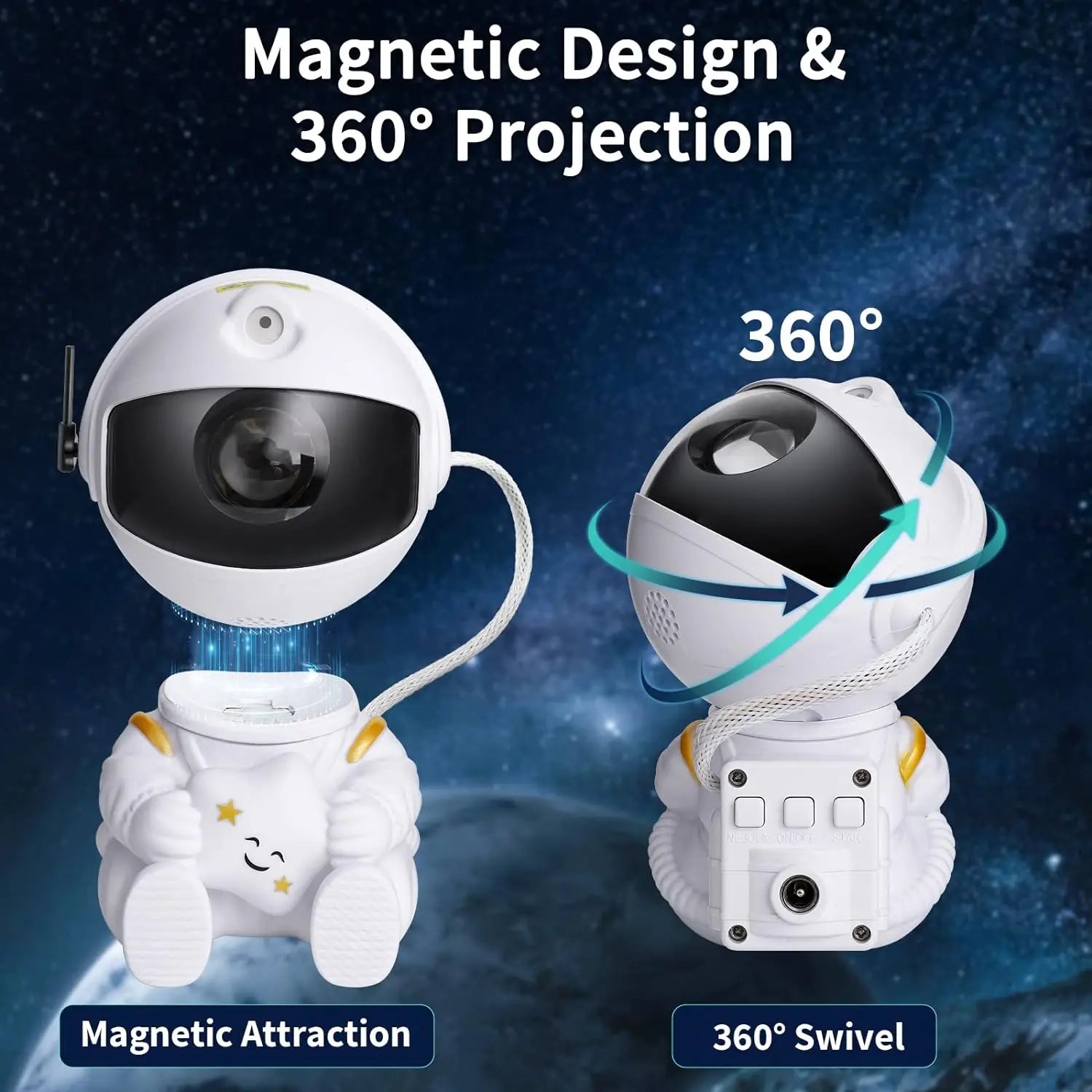 LuxiLights™ Galaxy Star Astronaut Starry Sky Projector Lamp - ICoolDown