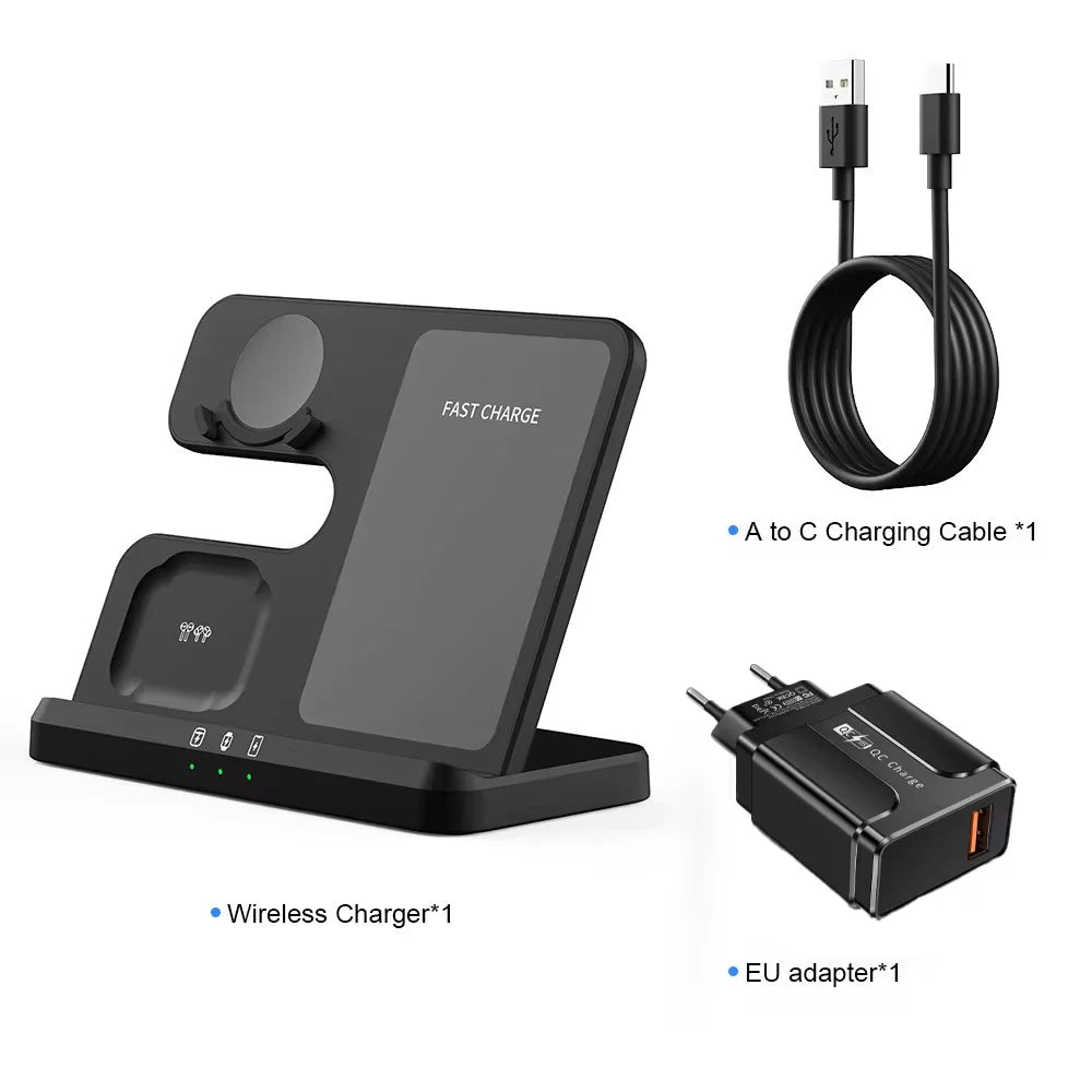 iCoolDown™ 3 In 1 Qi Fast Wireless Qi Fast Charger Stand - ICoolDown