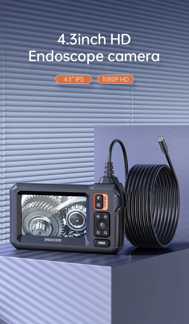 Industrial Endoscope Camera 8mm Lens IP67 Waterproof 8 LEDS - iCoolDown