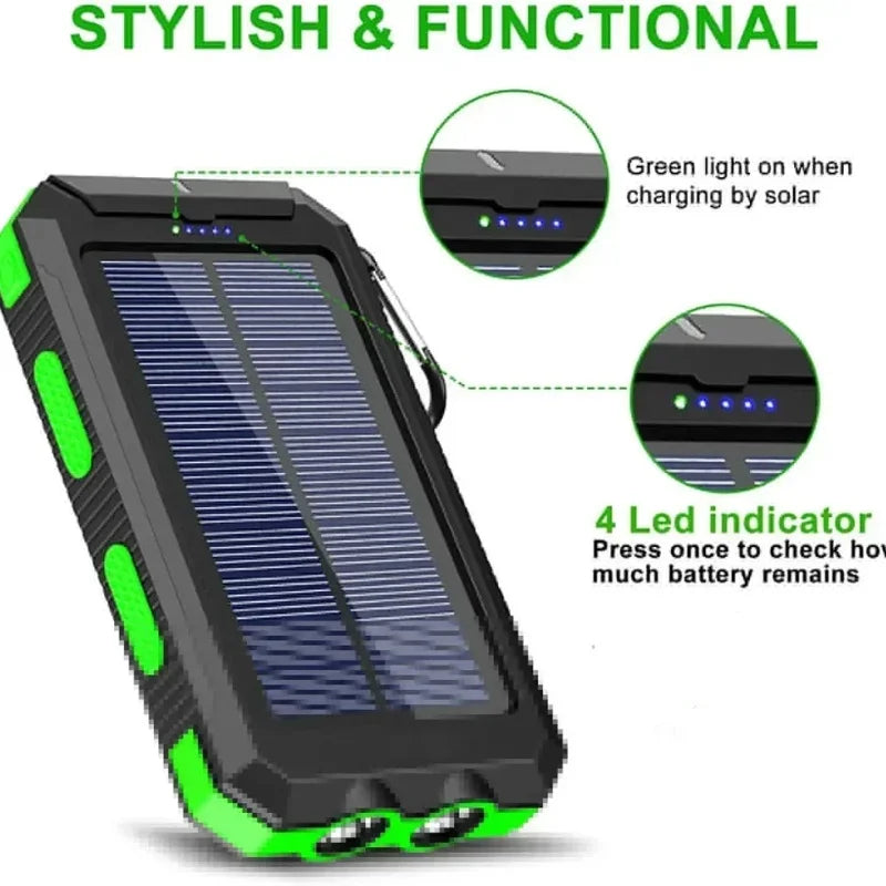 iCoolDown™ 200000mAh Waterproof Outdoor Solar Power Bank - iCoolDown