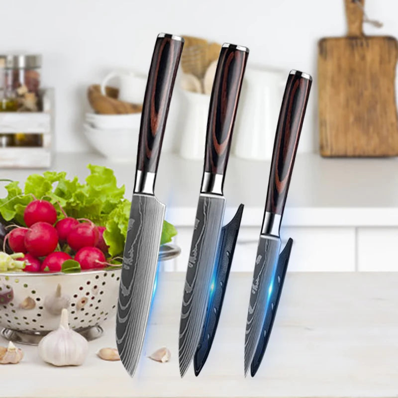 Stainless Steel Kitchen Knives Set - iCoolDown