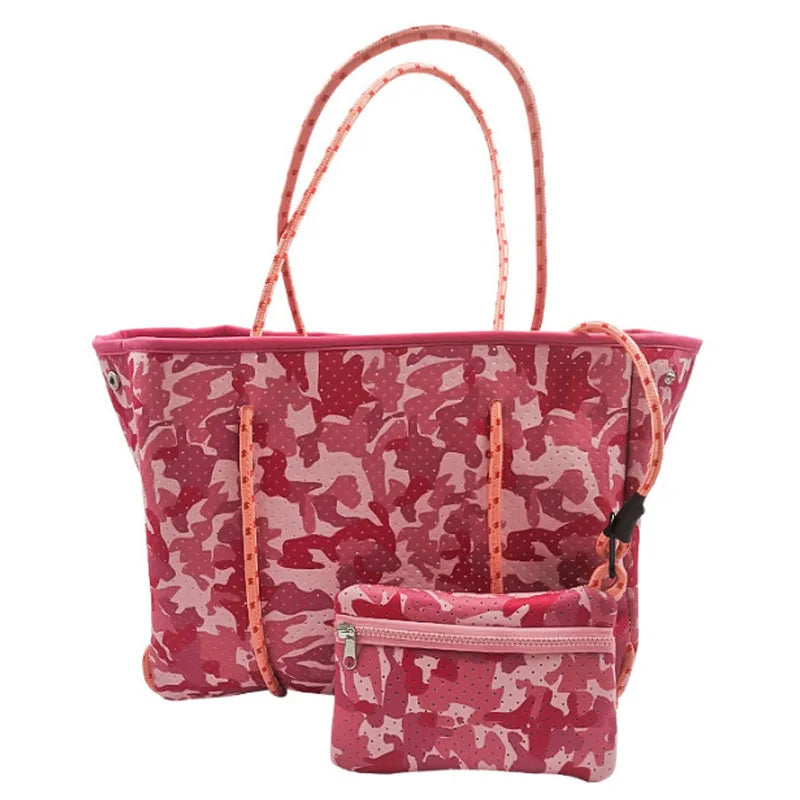iCoolDown™ Perforated Neoprene Tote Bag With Small Purse - ICoolDown