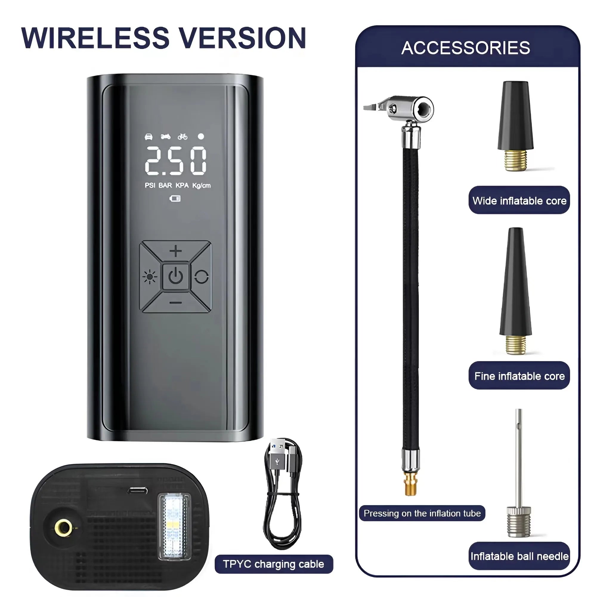 iCoolDown™ 6000mAh Portable Car Air Compressor - ICoolDown
