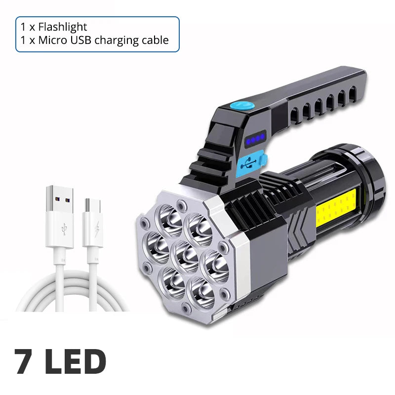 High Power Rechargeable Led Flashlight - ICoolDown