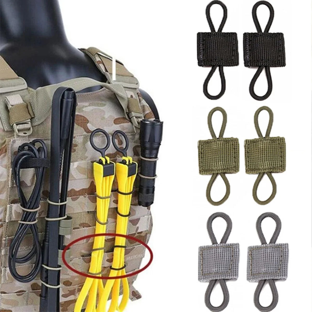 iCoolDown™ Backpack Elastic Binding Buckles 5pcs - ICoolDown