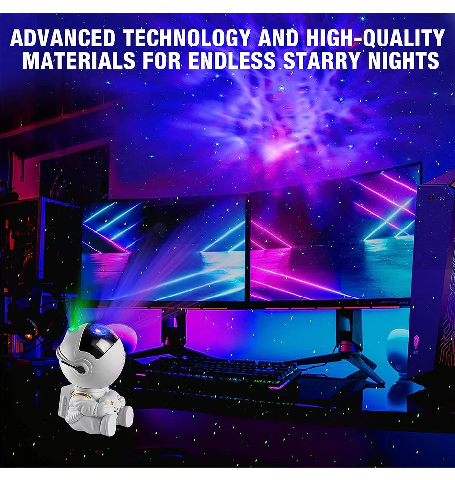 LuxiLights™ Galaxy Star Astronaut Starry Sky Projector Lamp - iCoolDown