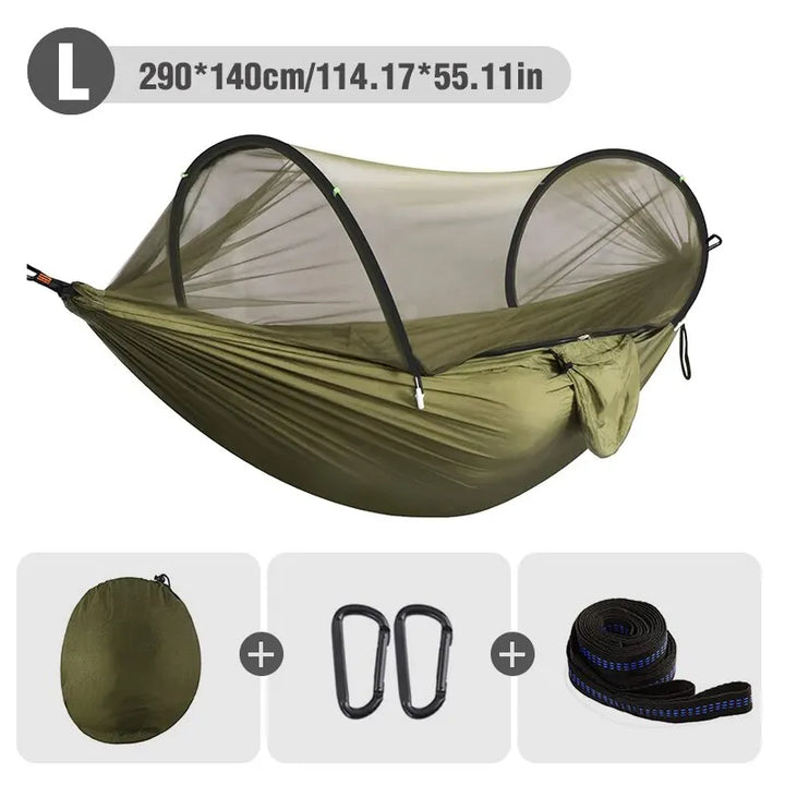 iCoolDown™ 3 in 1 Mosquito Mesh Nylon Camping Hammock