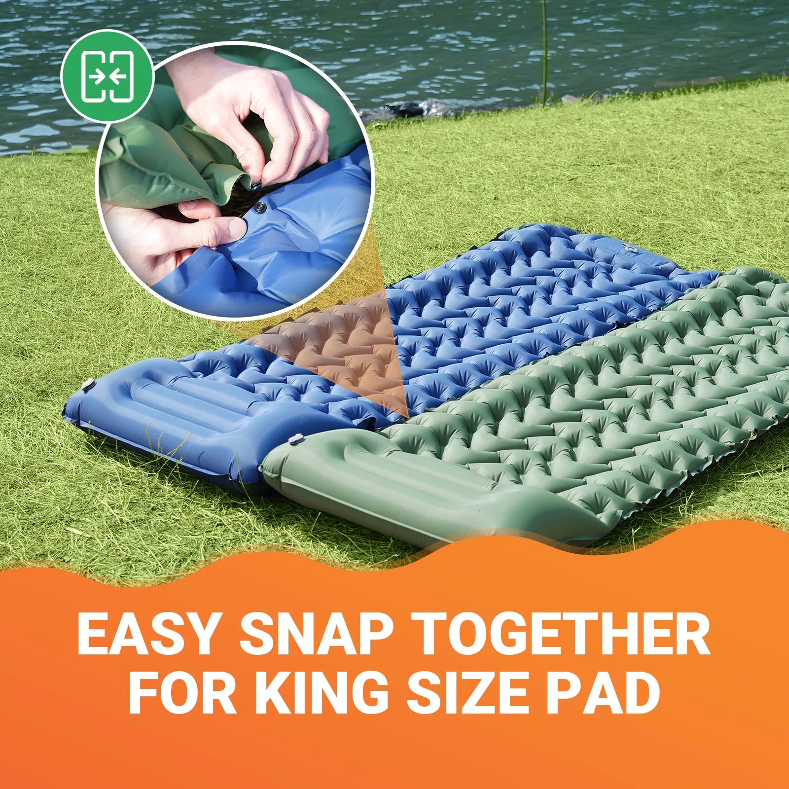 iCoolDown™ Camping Self Inflatable Sleeping Pad - ICoolDown