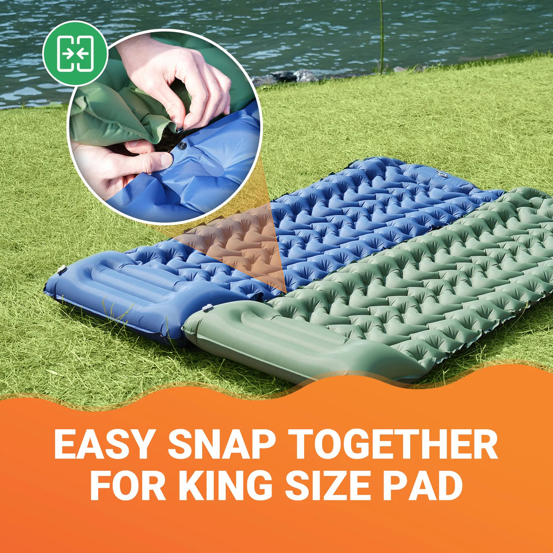 iCoolDown™ Camping Self Inflatable Sleeping Pad - iCoolDown