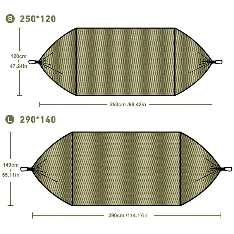 iCoolDown™ 3 in 1 Mosquito Mesh Nylon Camping Hammock - ICoolDown