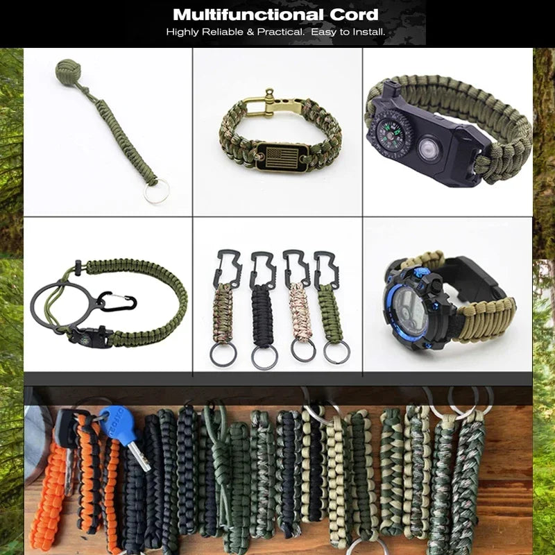 Military Paracord Rope 550lb Breaking Strength - ICoolDown