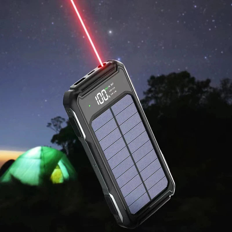 Solar Power Bank 200000mAh 4-In-1 Cables - iCoolDown
