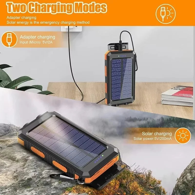 iCoolDown™ 200000mAh Waterproof Outdoor Solar Power Bank - iCoolDown