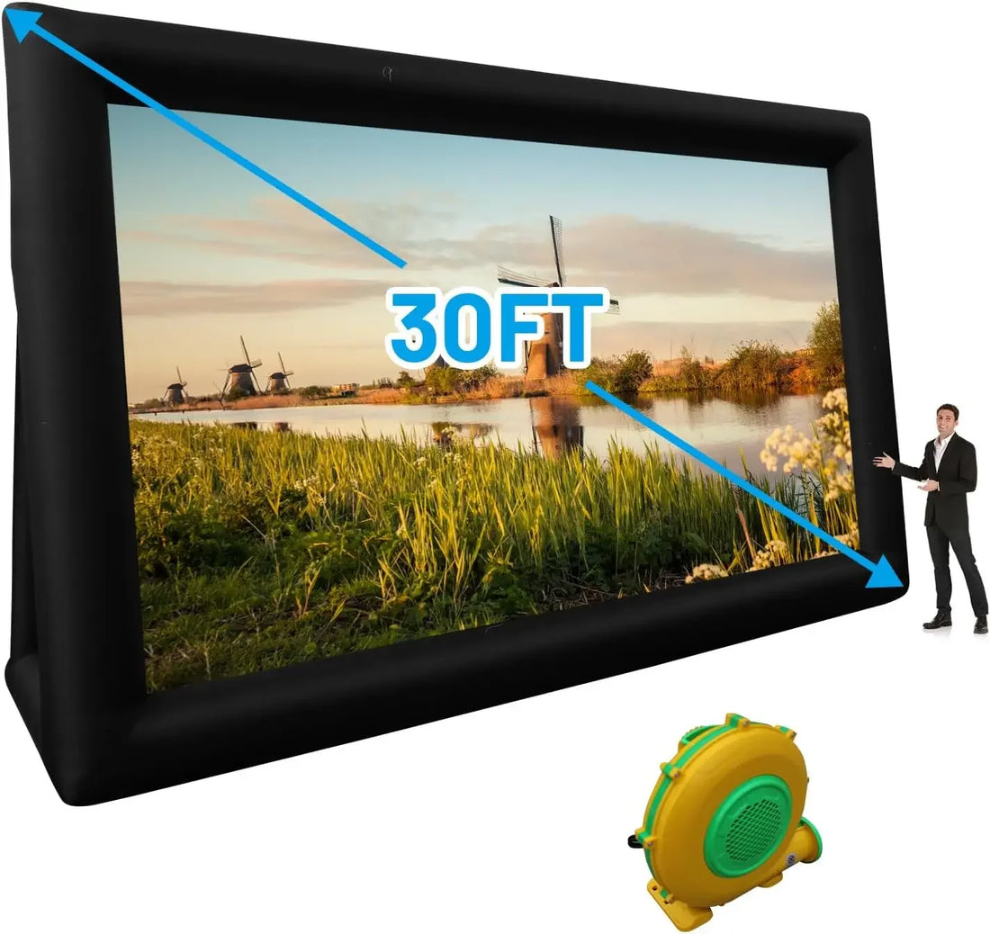 iCoolDown™ Portable Inflatable Projector Screen For Backyard - iCoolDown