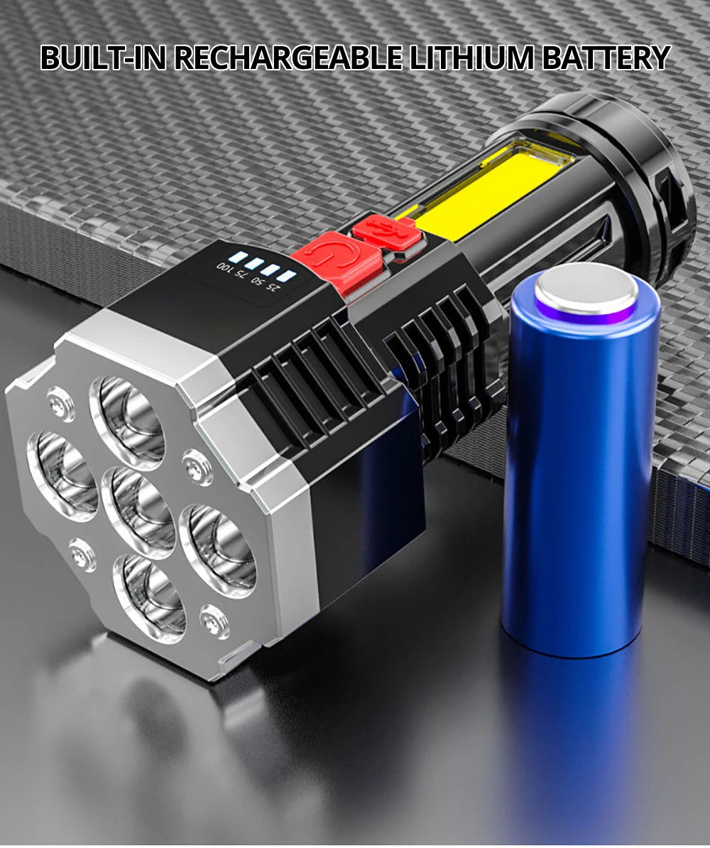 High Power Rechargeable Led Flashlight - ICoolDown