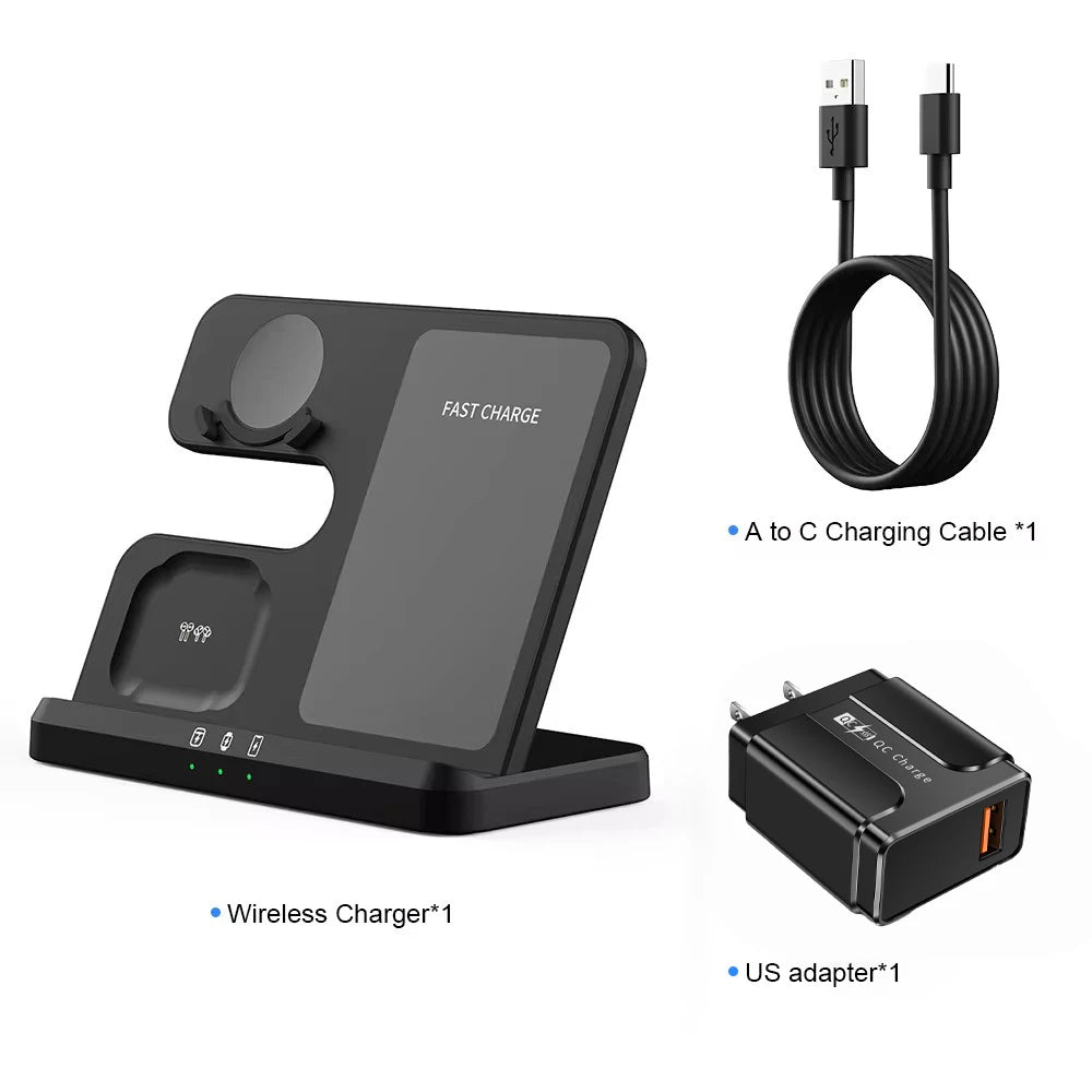 iCoolDown™ 3 In 1 Qi Fast Wireless Qi Fast Charger Stand - ICoolDown