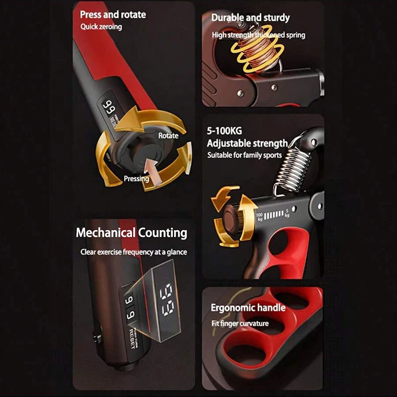 iCOOLDOWN™ Adjustable Wrist Grip Strength Fitness 5-100kg - ICoolDown