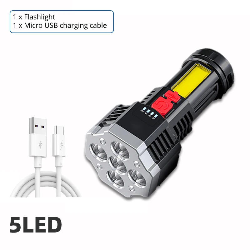 High Power Rechargeable Led Flashlight - ICoolDown