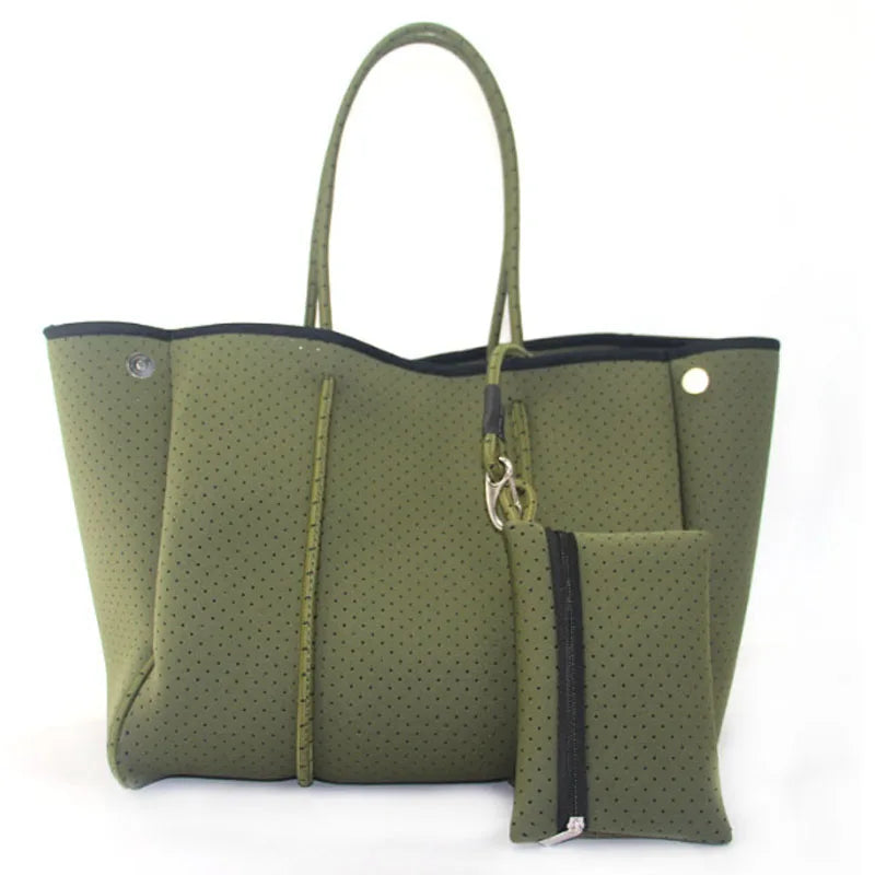iCoolDown™ Perforated Neoprene Tote Bag With Small Purse - ICoolDown