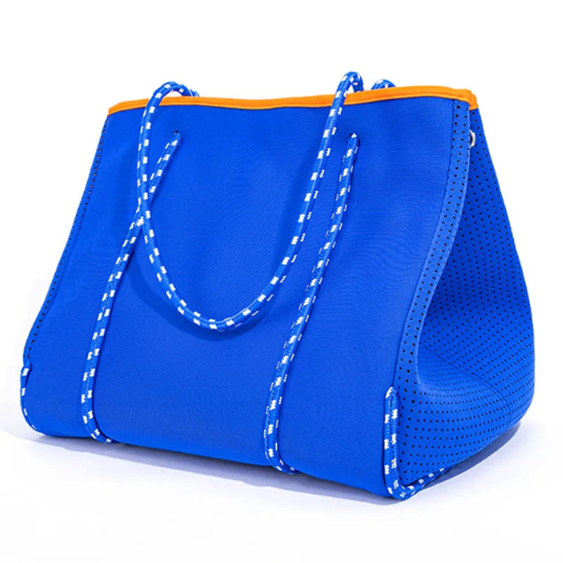 Perforated Neoprene Tote Bag With Small Purse - iCoolDown