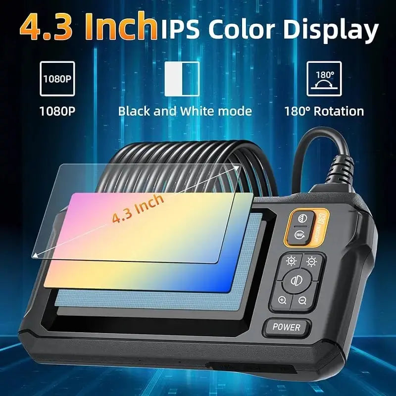 Industrial Endoscope Camera 8mm Lens IP67 Waterproof 8 LEDS - iCoolDown
