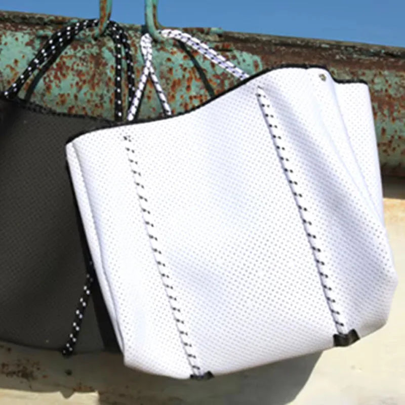 Perforated Neoprene Tote Bag With Small Purse - iCoolDown