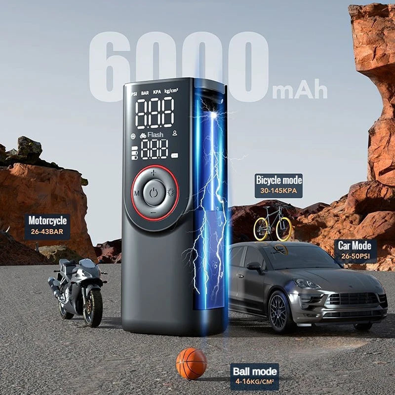 2-In-1 Portable Inflator Pump and  Power Bank