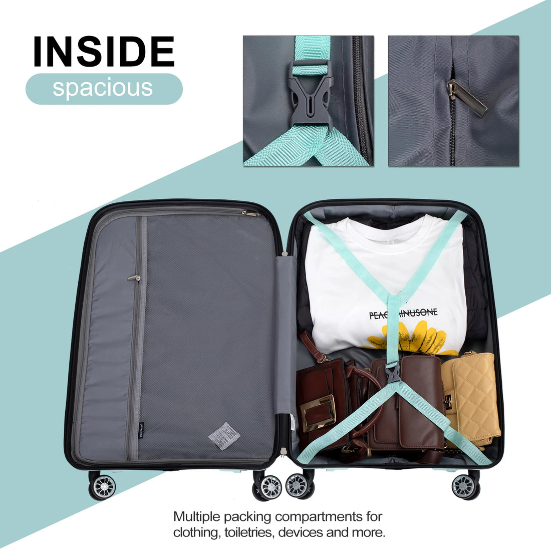 Hardshell Travel Bag 3 Piece Set - iCoolDown