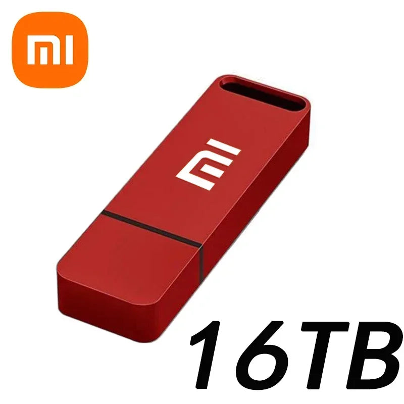 Xiaomi 16TB Flash Drive USB3.2 High Speed Transfer Metal Type C U Flash SSD Portable Mini Flash Drive Memory Waterproof U Drive - iCoolDown