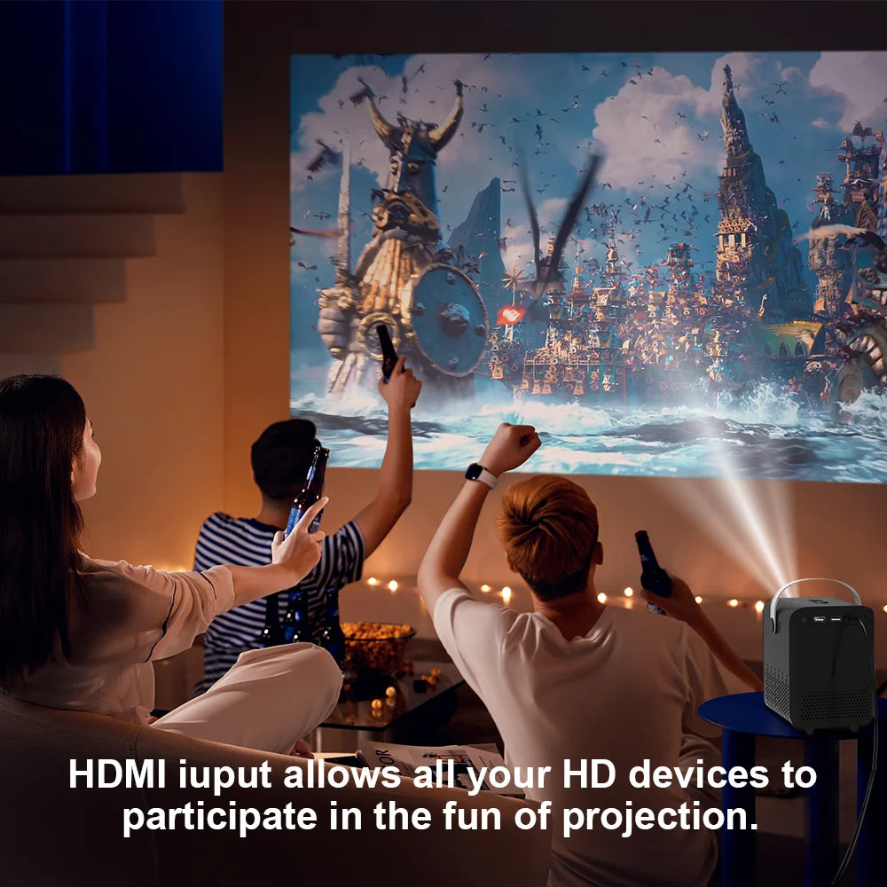 iCoolDown™ Mini Projector 10000 Lumens  Wi-Fi Wireless - ICoolDown