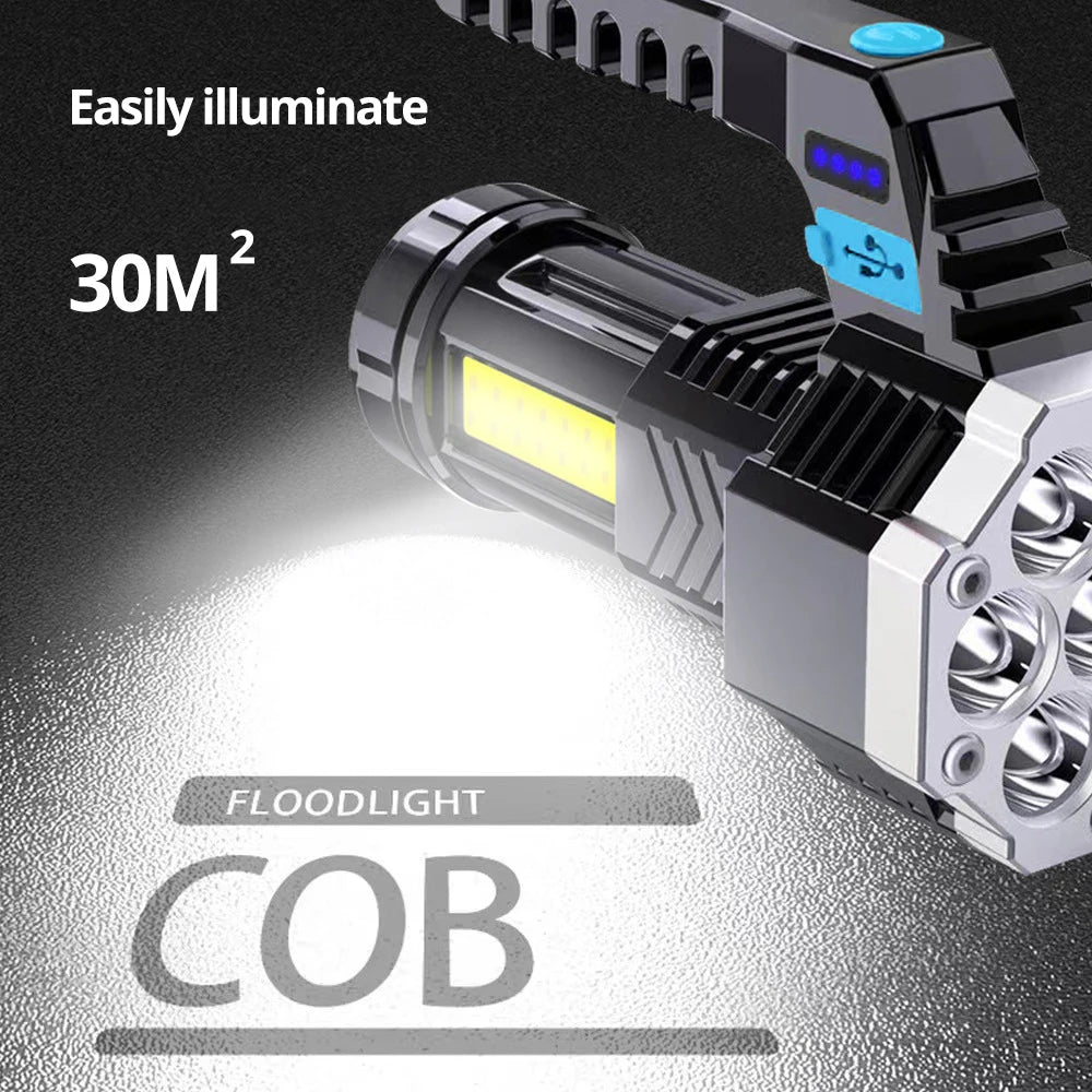 High Power Rechargeable Led Flashlight - ICoolDown