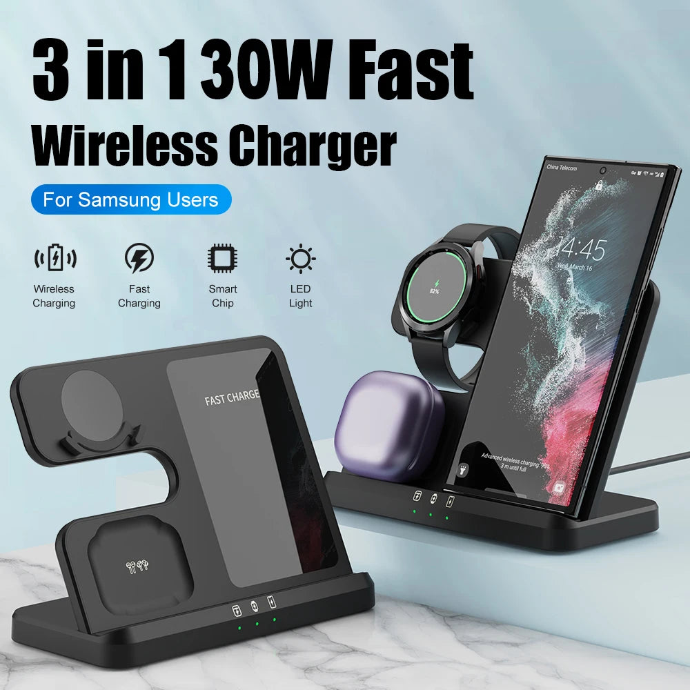 iCoolDown™ 3 In 1 Qi Fast Wireless Qi Fast Charger Stand - ICoolDown