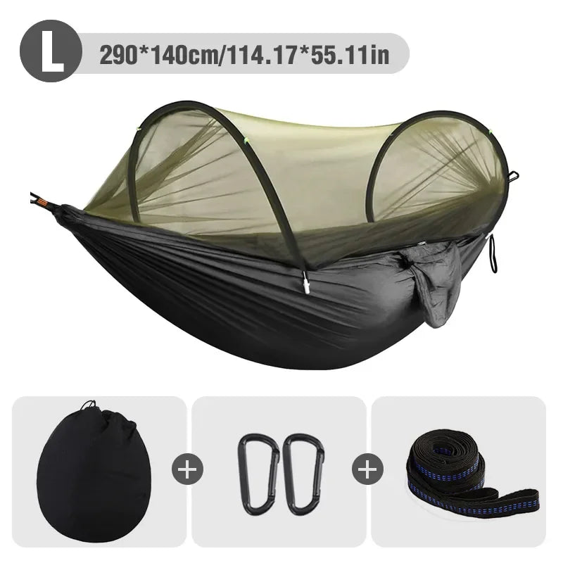 iCoolDown™ 3 in 1 Mosquito Mesh Nylon Camping Hammock - ICoolDown