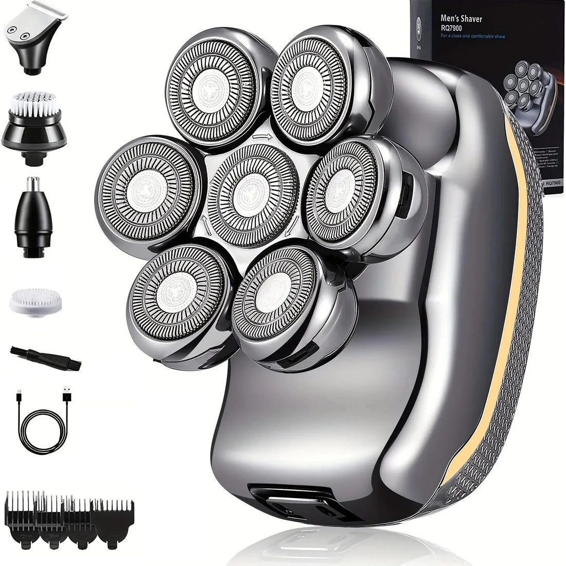 FlexGear™ Men's Rechargeable Cordless Shaver  6 In 1 - iCoolDown