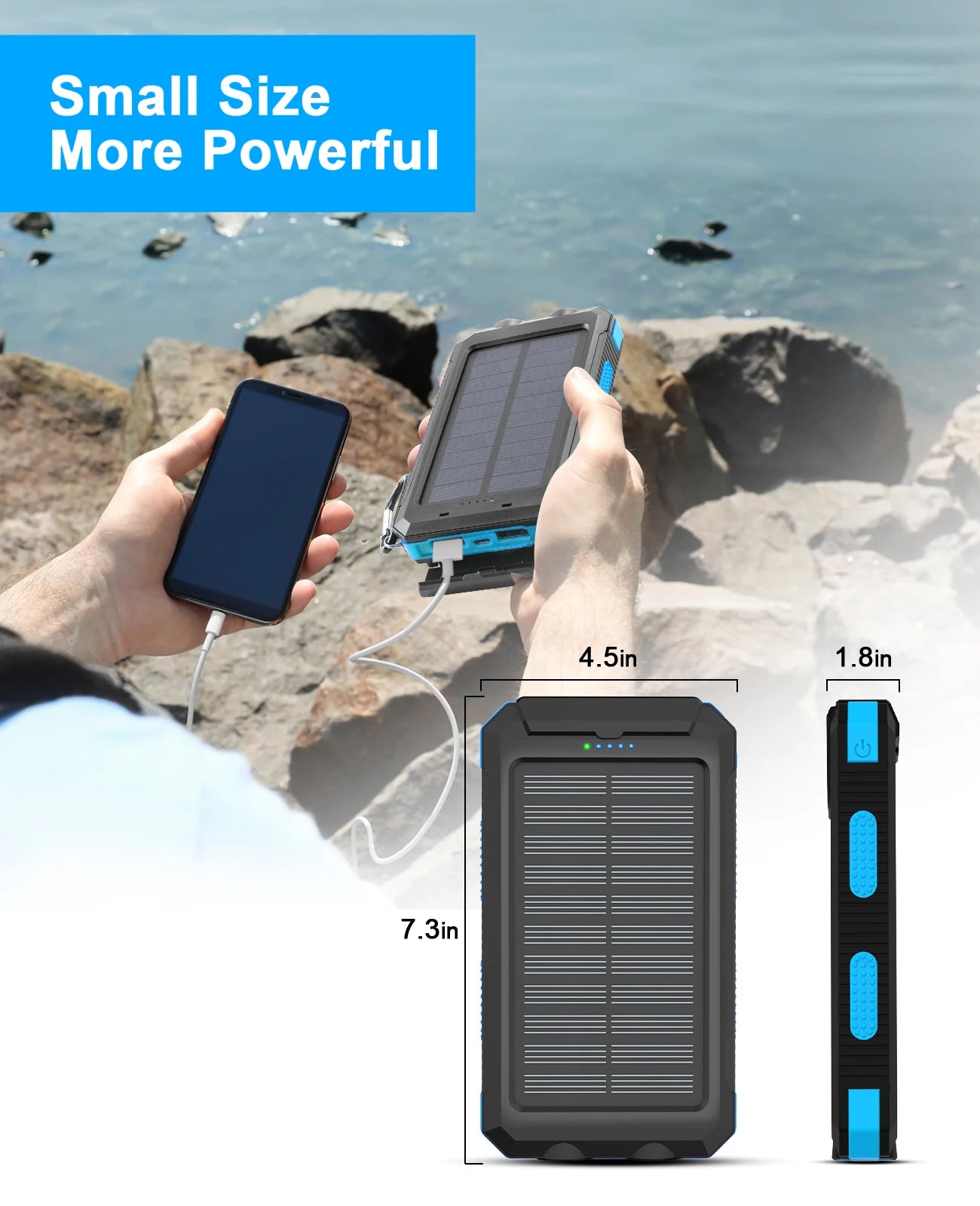 XIBUZZ™ Waterproof Outdoor Solar Power Bank 38800mAh - ICoolDown