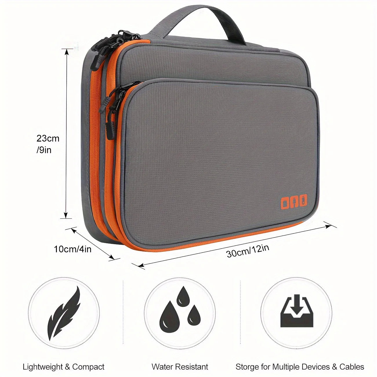 iCoolDown™ Portable Travel Cable Organizer Bag - ICoolDown