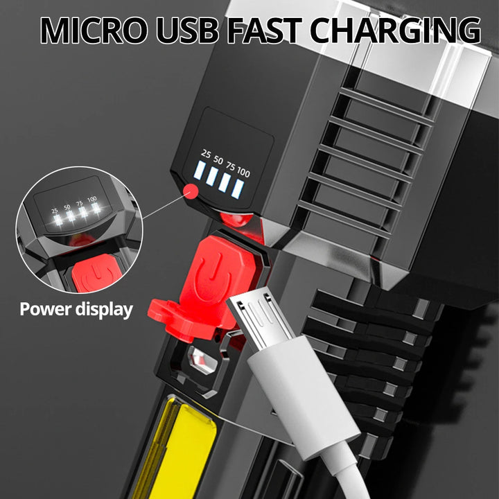 High Power Rechargeable Led Flashlight - iCoolDown