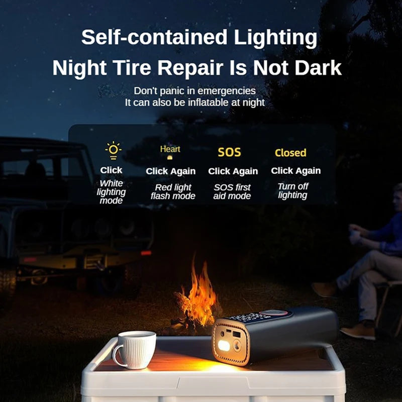 2-In-1 Portable Inflator Pump and  Power Bank