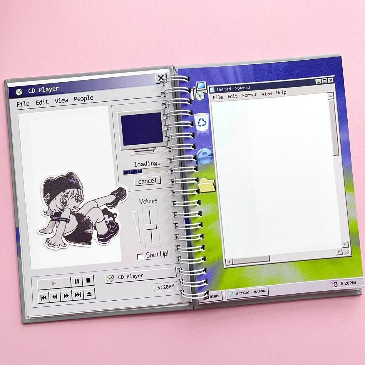 Computer Spiral Notebook 100 Pages iCoolDown™