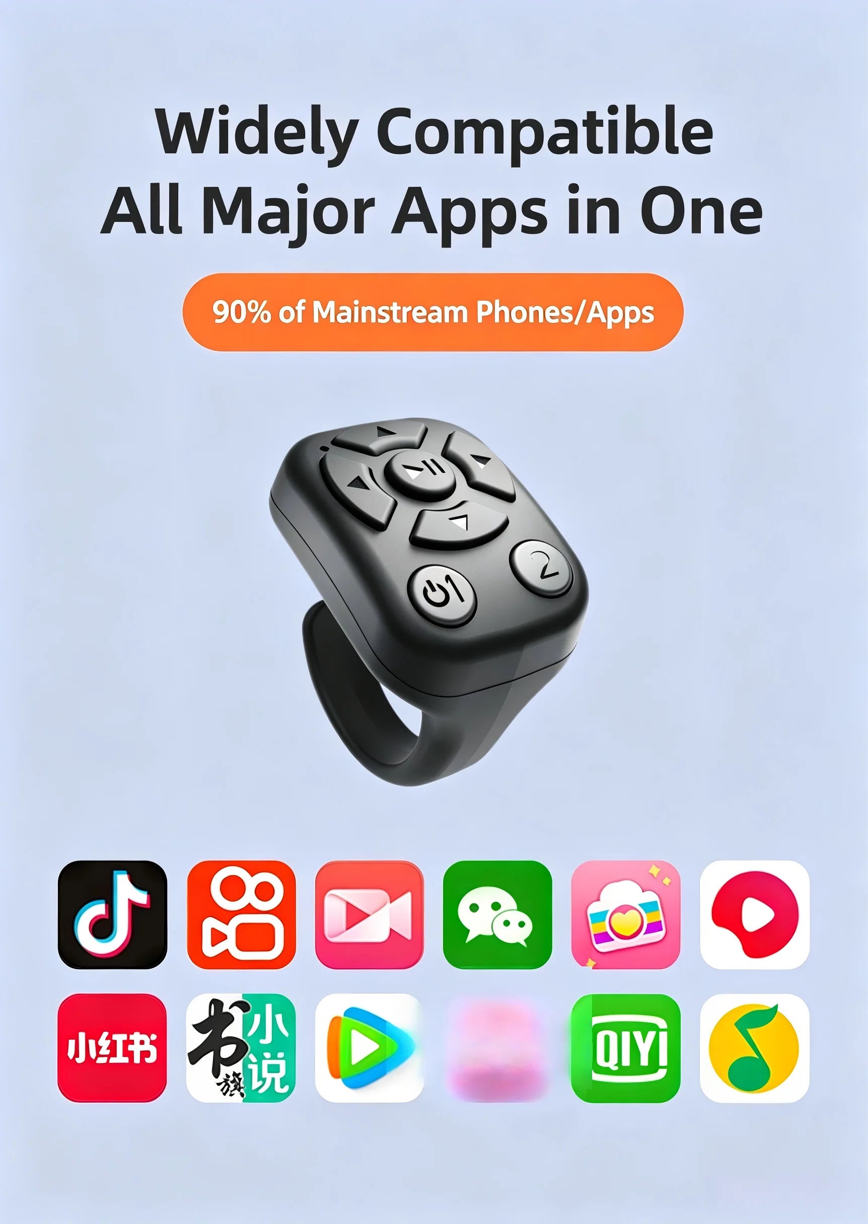 Bluetooth Scrolling Ring Wireless Remote Control iCoolDown