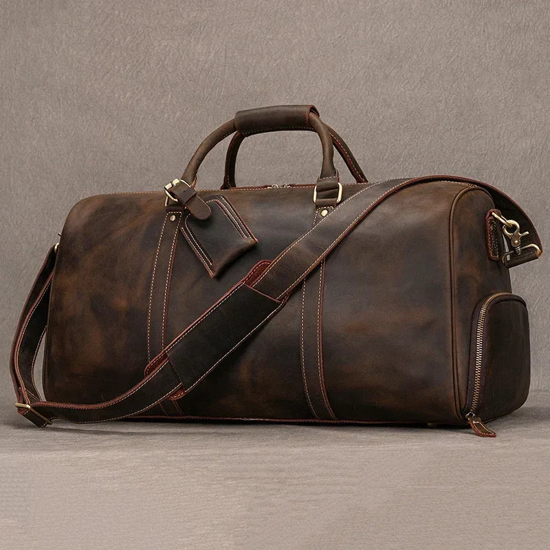 iCoolDown™ Vintage Leather Travel Shoe Bag - ICoolDown