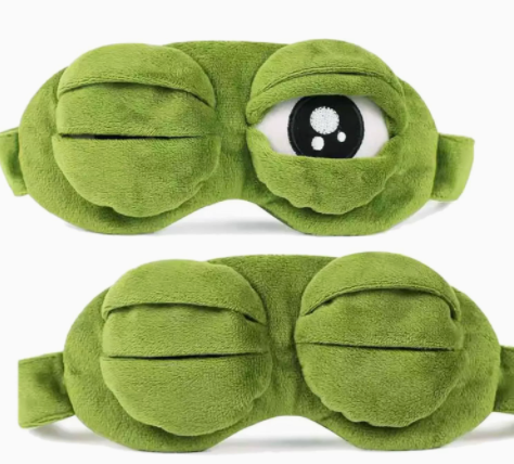 iCoolDown™ 3D Frog Sleep Mask – Cute Blackout Eye Mask iCoolDown™