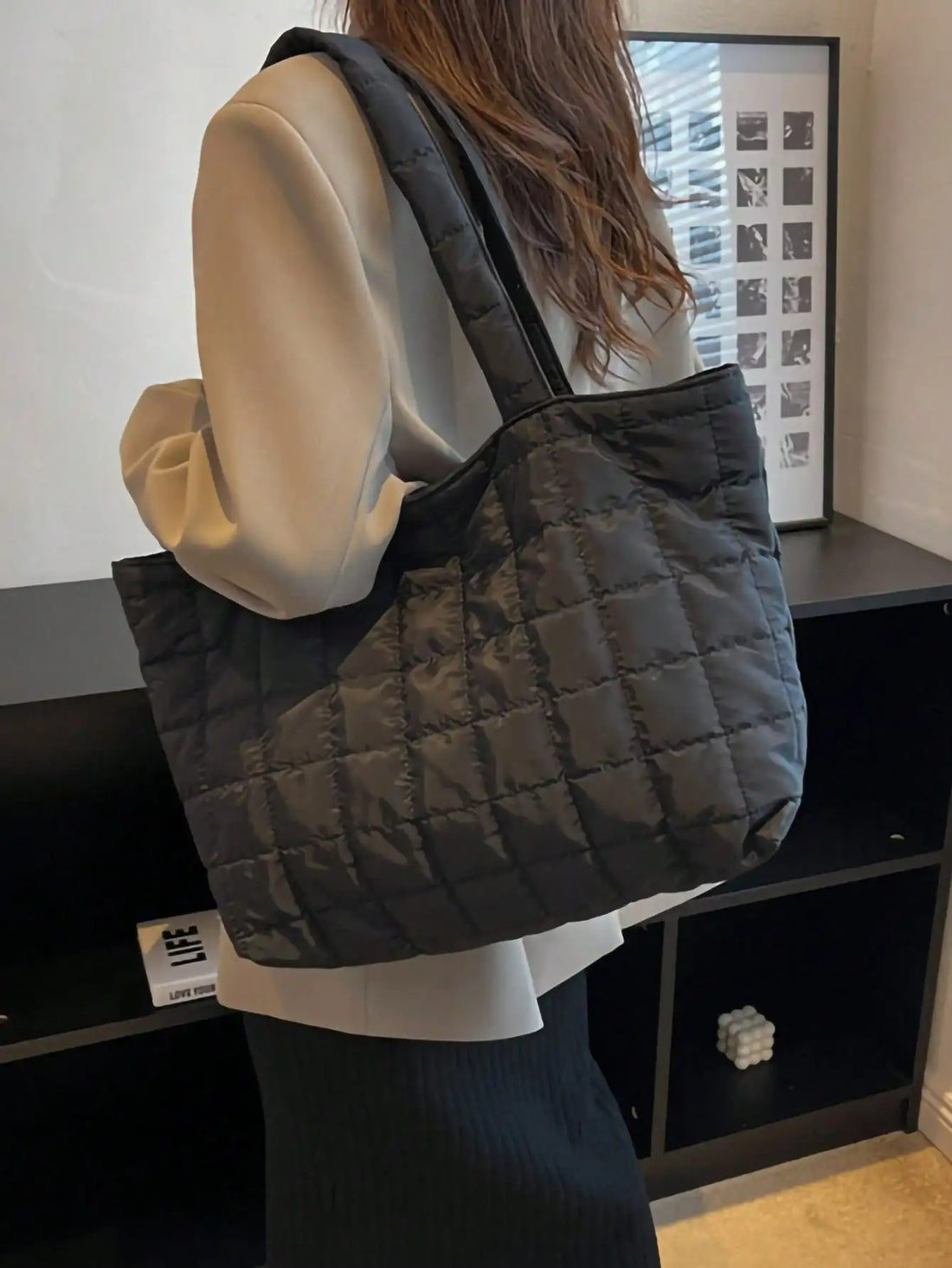 iCoolDown™ Crossbody Quilted Puffy Tote Bag - iCoolDown