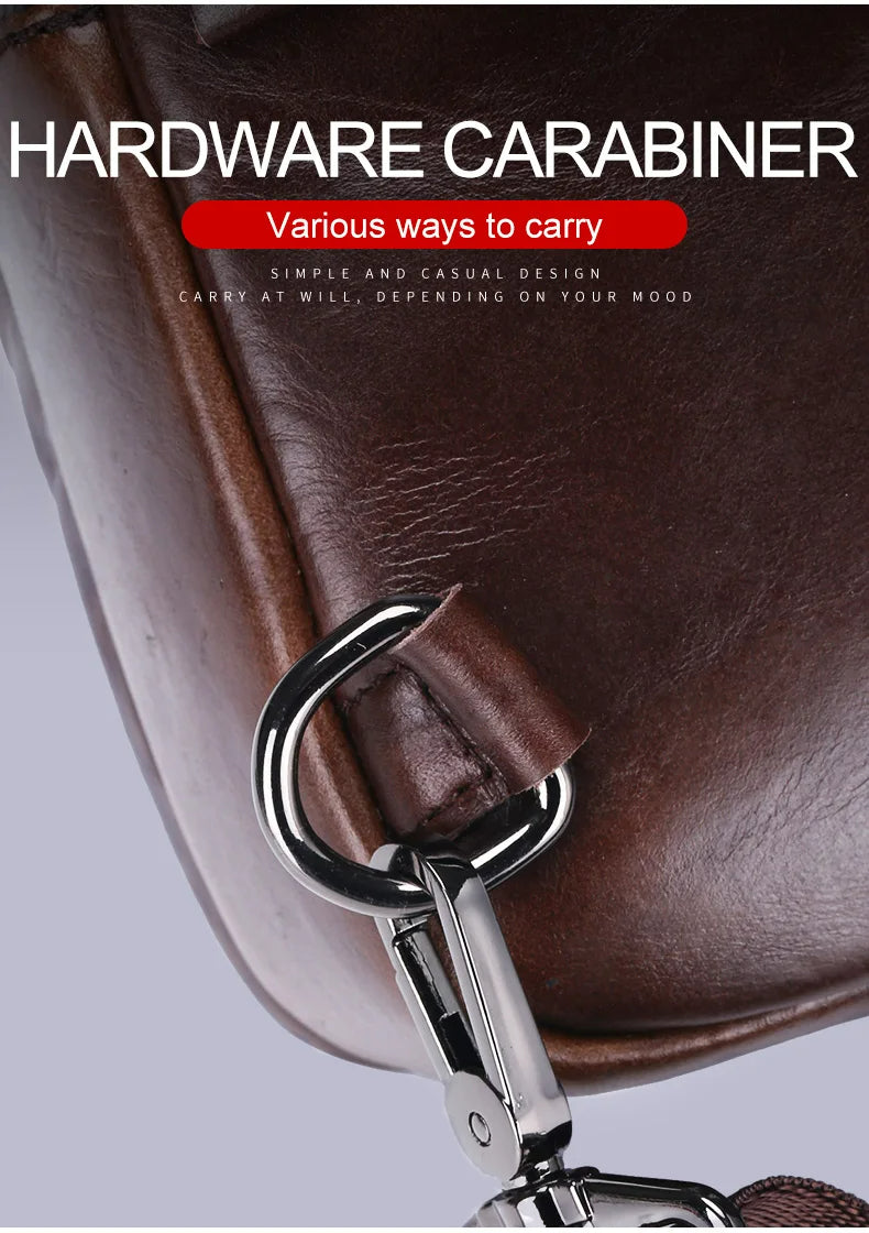 iCoolDown™ Men's Leather Chest Bag - ICoolDown
