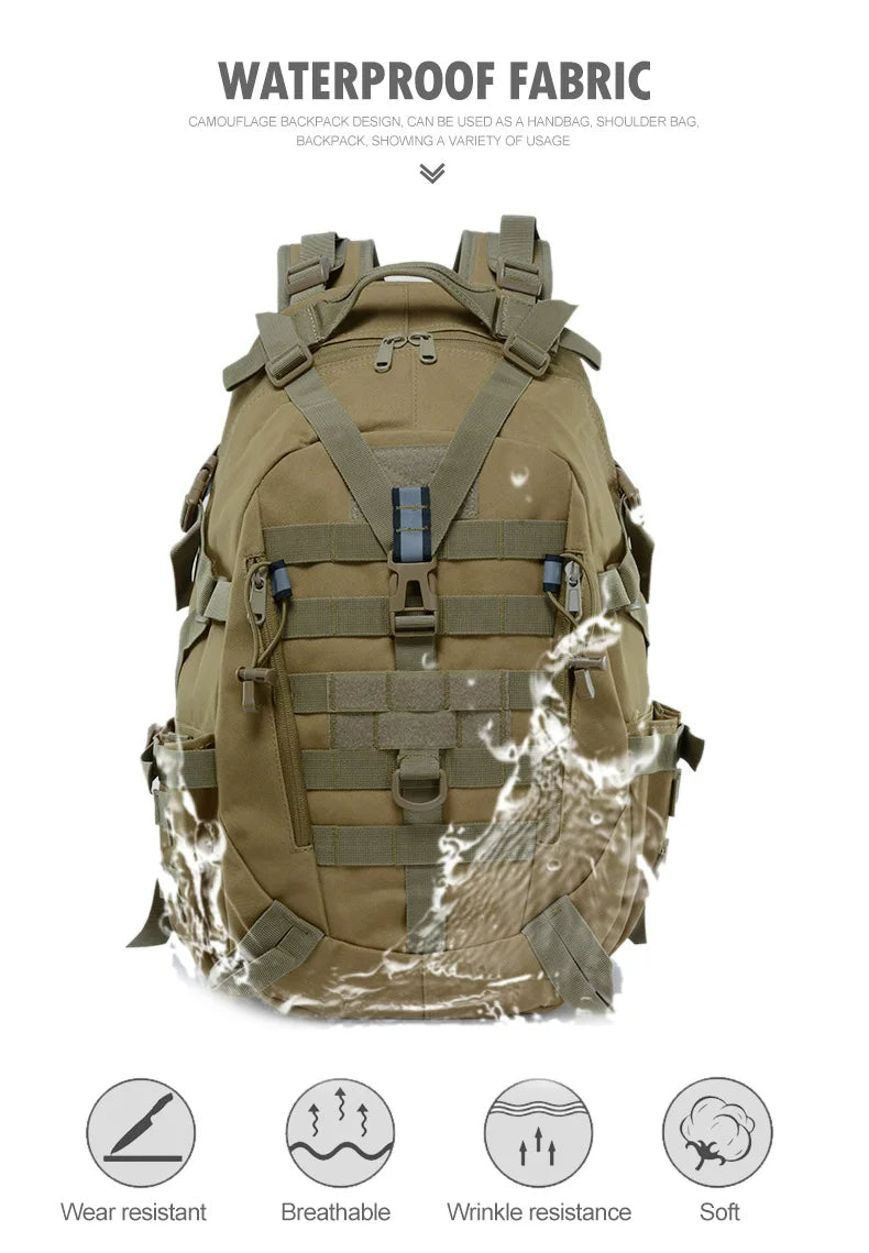 iCoolDown™ 30L-40L Military Tactical Camping Backpack - ICoolDown
